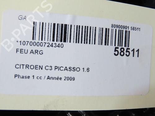 Left taillight CITROËN C3 Picasso (SH_) 1.6 HDi | BP36246846C34 - Image 5
