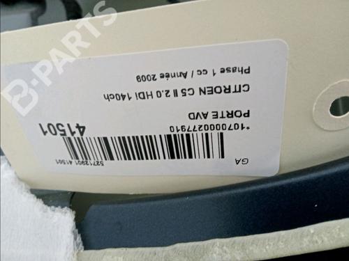Right front door CITROËN C5 III (RD_) 2.0 HDi 140 (RDRHF8, RDRHFA, RDRHA8, RDRHAJ) | BP11102443C3 