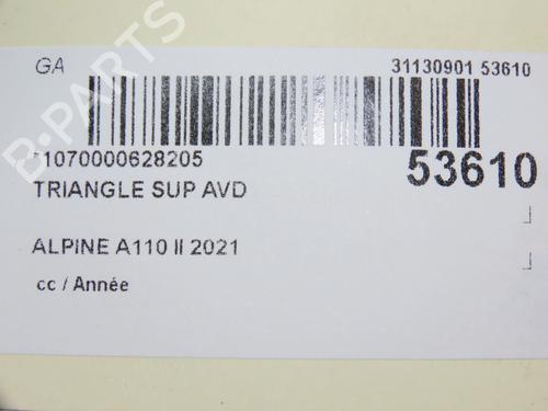 Used Right front suspension arm Right front suspension arm ALPINE A110 II 1.8 S (292 hp) 36027953 36027953
