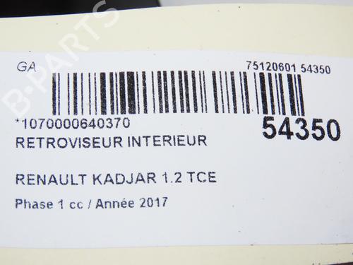 Rear mirror RENAULT KADJAR (HA_, HL_) 1.2 TCe 130 (HLMR) | BP28969358I6 