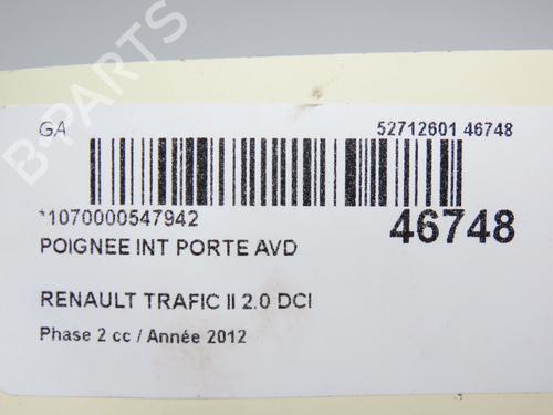 Front right interior door handle RENAULT TRAFIC II Bus (JL) 2.0 dCi 115 | BP19104240I14 
