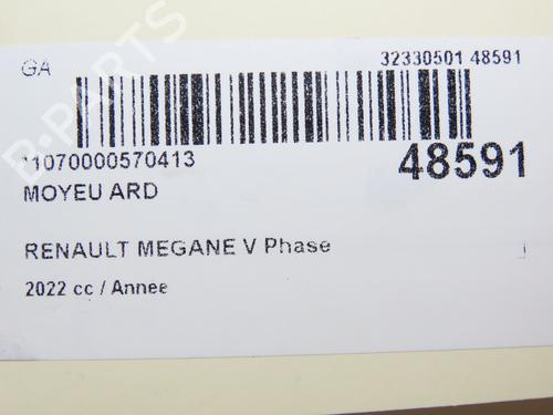 Højre hjullejehus spindel RENAULT MEGANE E-TECH SUV EV60 (BNJ1) (218 hp) 28829895