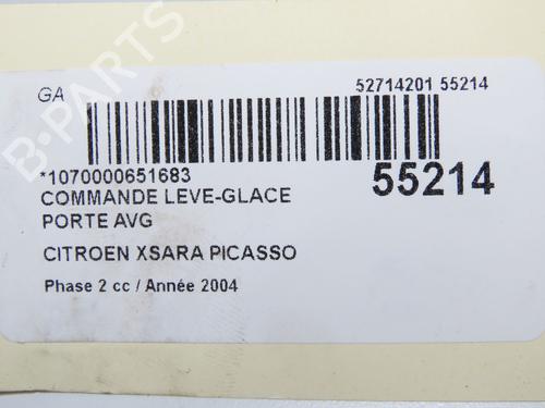 Used Left front window switch Left front window switch CITROËN XSARA PICASSO (N68) 1.6 HDi (109 hp) 33893147 33893147