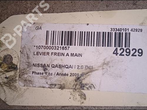 Hand brake NISSAN QASHQAI / QASHQAI +2 I (J10, NJ10, JJ10E) 2.0 dCi | BP9618489I18 