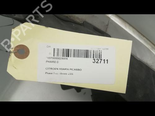 Used Right headlight CITROËN XSARA PICASSO (N68) 1.6 HDi (109 hp) 9592956