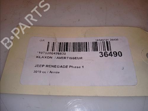 Used Horn Horn JEEP RENEGADE SUV (BU, B1, BV) 1.6 CRD (120 hp) 15742094 15742094