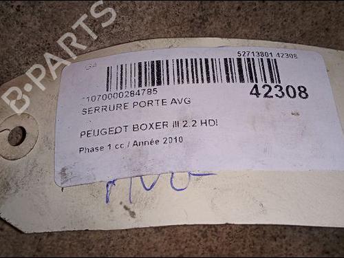 Used Front left lock PEUGEOT BOXER Van 2.2 HDi 100 (101 hp) 9614700