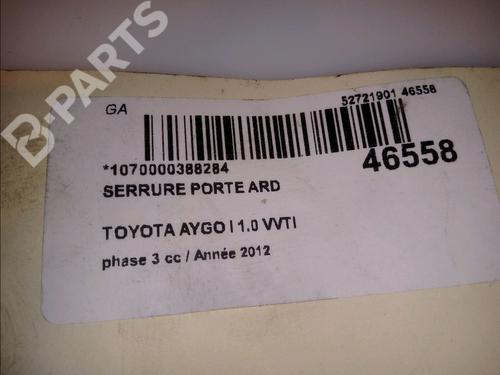 Rear right lock TOYOTA AYGO (_B1_) 1.0 (KGB10_, KGB10R) | BP11820908C99 
