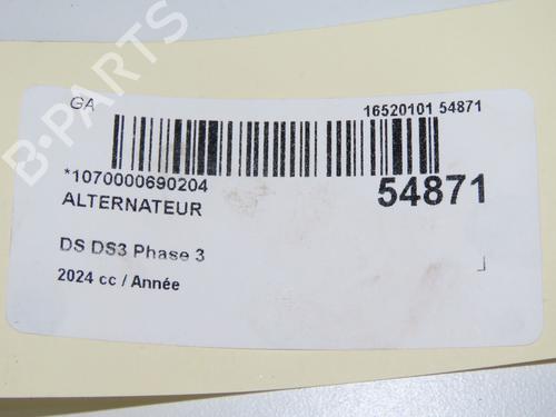 Alternator DS DS 3 / DS 3 CROSSBACK (UR_, UC_, UJ_) 1.2 PureTech 130 (URHNSS) | BP31865227M7 - Image 4