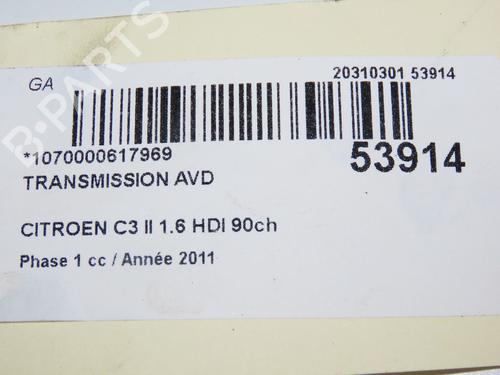 Right front driveshaft CITROËN C3 II (SC_) 1.6 HDi | BP32845292M39  - Image 5