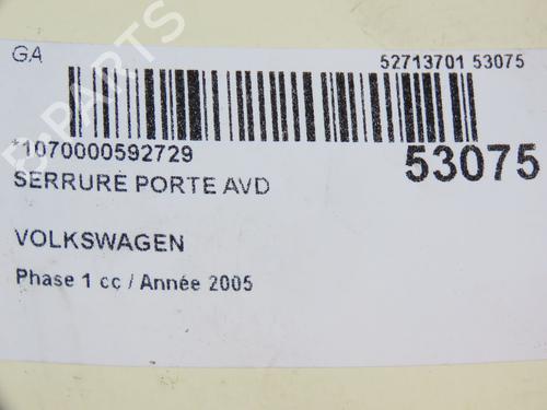 Front right lock VW TRANSPORTER T5 Van (7HA, 7HH, 7EA, 7EH) 1.9 TDI | BP28968790C97 