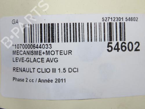 Used Front left window mechanism RENAULT CLIO III (BR0/1, CR0/1) 1.5 dCi (75 hp) 32377392
