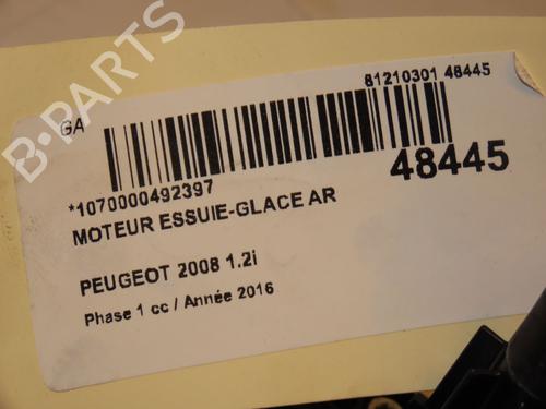 Rear wiper motor PEUGEOT 2008 I (CU_) 1.2 THP 110 / PureTech 110 | BP16781516M102