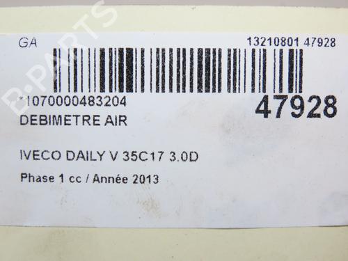 Used Mass air flow sensor IVECO DAILY V Van 35C17, 35S17, 40C17, 45C17, 50C17, 60C17, 65C17, 70C17 (170 hp) 28828776