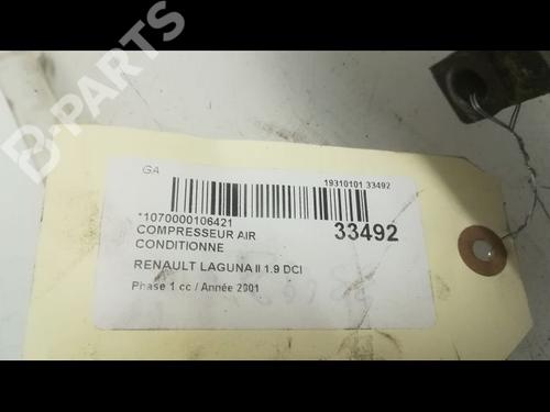 AC compressor RENAULT LAGUNA II (BG0/1_) 1.9 dCi | BP9597797M34 