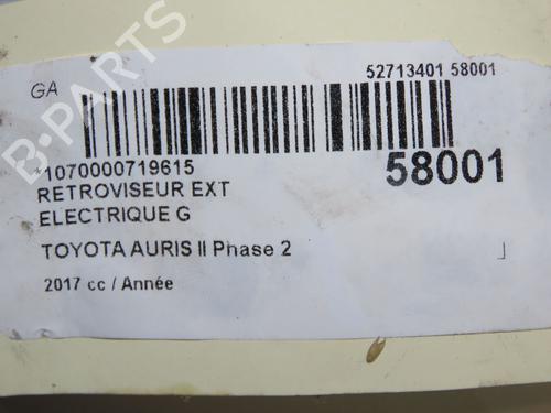 Used Left mirror Left mirror TOYOTA AURIS Estate (_E18_) 1.8 Hybrid (ZWE186_, ZWE186R, ZWE186H) (136 hp) 36345319 36345319