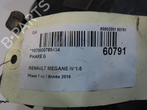 Left headlight RENAULT MEGANE IV Hatchback (B9A/M/N_) 1.5 dCi 110 (B9A3) | BP38313397C28 - Image 6