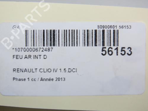 Used Right tailgate light RENAULT CLIO IV (BH_) 1.5 dCi 90 (90 hp) 31056258