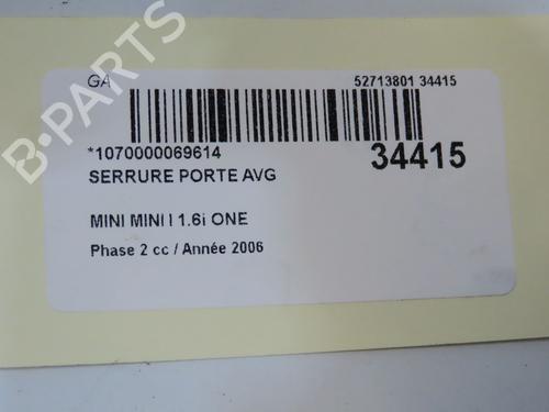 Used Front left lock Front left lock MINI MINI (R50, R53) Cooper (116 hp) 34572813 34572813