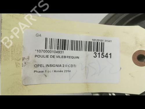 Used Pulley OPEL INSIGNIA A (G09) 2.0 CDTI (68) (140 hp) 14874204