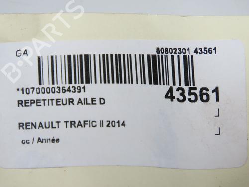 Used Right side indicator Right side indicator RENAULT TRAFIC II Van (FL) 2.0 dCi 90 (FL0H, FL00, FL01, FL0M, FL0P, FL0S) (90 hp) 34201726 34201726