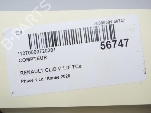 Instrument cluster RENAULT CLIO V (B7_) 1.0 LPG (B7MT) | BP36395900C47 - Image 5