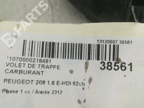 Fuel flap PEUGEOT 208 I (CA_, CC_) 1.6 HDi | BP9606301C131