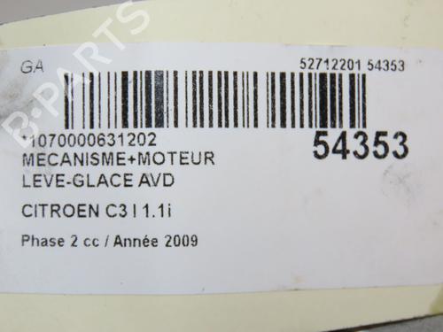 Rudehejsemekanisme Højre foran CITROËN C3 I (FC_, FN_) 1.1 i (60 hp) 28831146