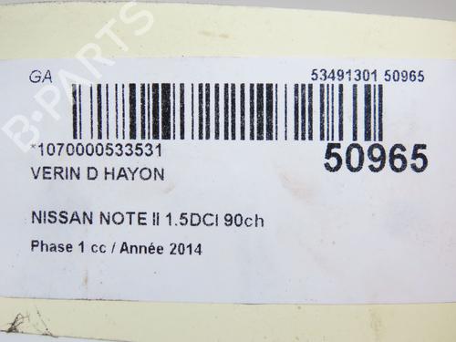 Tailgate lift support NISSAN NOTE (E12) 1.5 dCi | BP23098785C138 