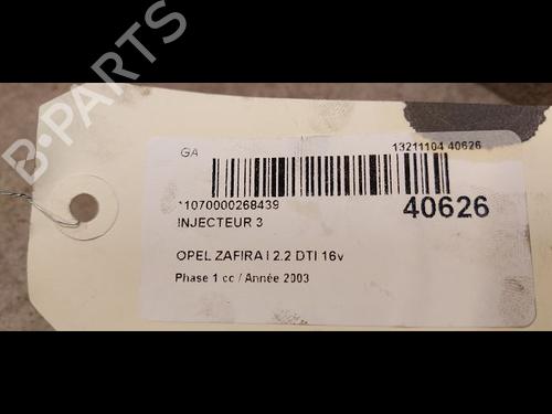injector-opel-zafira-a-mpv-t98-22-dti-16v-f75-9196701-1999-2000-2001-2002-2003-2004-2005-2006-9612635 main image