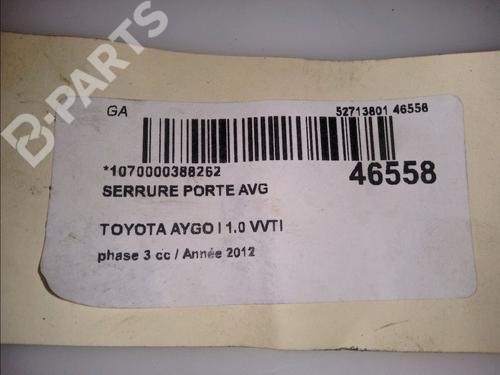 Front left lock TOYOTA AYGO (_B1_) 1.0 (KGB10_, KGB10R) | BP11820878C98 