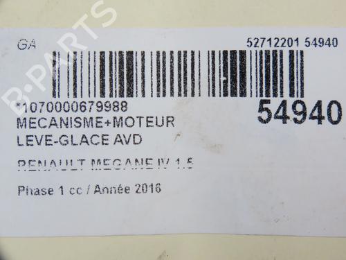 Front right window mechanism RENAULT MEGANE IV Hatchback (B9A/M/N_) 1.5 dCi 110 (B9A3) | BP31120717C23  - Image 8