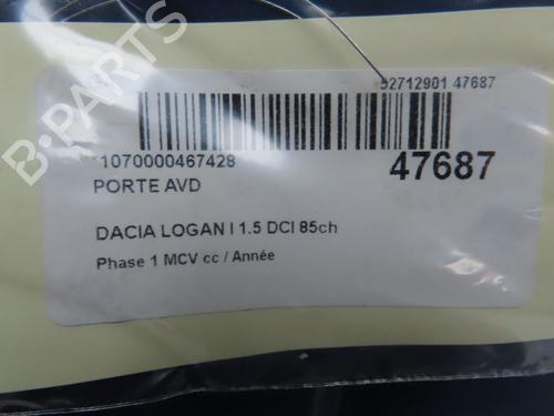 Right front door DACIA LOGAN MCV (KS_) 1.5 dCi (KS0W) | BP24358982C3 