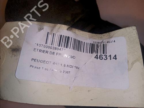 Used Right front brake caliper PEUGEOT 407 (6D_) 1.6 HDi 110 (6D9HZC, 6D9HYC) (109 hp) 14877757