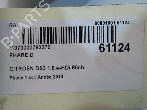 Right headlight CITROËN DS3 (SA_) 1.6 HDi 90 | BP39756555C29 - Image 5