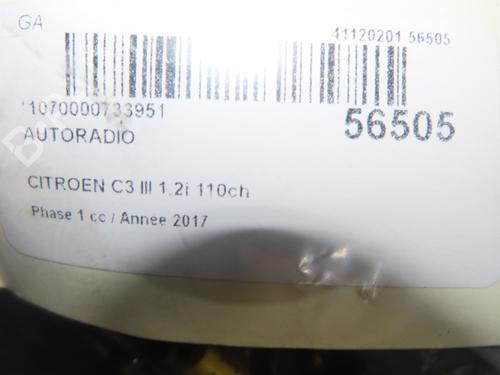 autoradio-citroen-c3-iii-sx-2016-39418483 main image