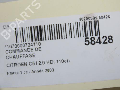 Climate control CITROËN C5 I (DC_) 2.0 HDi (DCRHZB, DCRHZE) | BP33728068I5 - Image 6