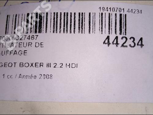 Heater blower motor CITROËN JUMPER II Van 2.2 HDi 100 | BP9619573M62 