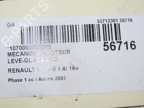 front-left-window-mechanism-renault-clio-iii-br01-cr01-2005-2006-2007-2008-2009-2010-2011-2012-2013-2014-33998831 main image