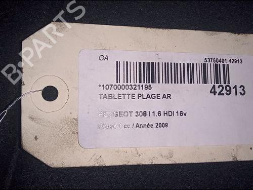 Used Rear parcel shelf PEUGEOT 308 I (4A_, 4C_) 1.6 HDi (109 hp) 9618444