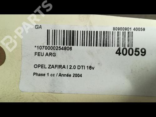 Left taillight OPEL ZAFIRA A MPV (T98) 2.0 DTI 16V (F75) | BP9610207C34 