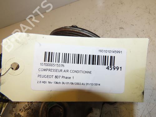 Used AC compressor PEUGEOT 807 (EB_) 2.0 HDI (136 hp) 17338459