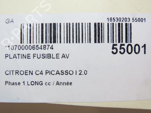 Fuse box CITROËN C4 Grand Picasso I (UA_) 2.0 HDi 150 | BP28829165E1