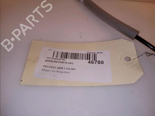 Used Rear left lock PEUGEOT 2008 I (CU_) 1.6 HDi (92 hp) 13014134