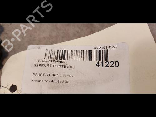 Rear right lock PEUGEOT 307 (3A/C) 1.6 16V | BP9613976C99 