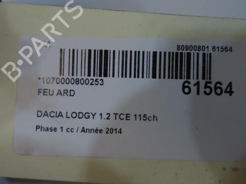 Right taillight DACIA LODGY (JS_) 1.2 TCe (JSAY, JSM0) | BP38915873C35  - Image 5