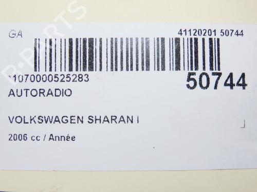 Radio VW SHARAN (7M8, 7M9, 7M6) 2.0 TDI (140 hp) 28830555