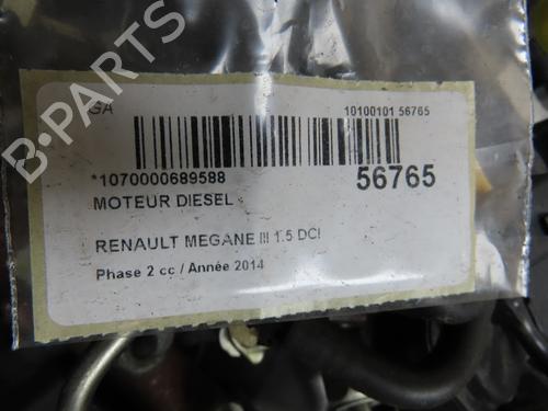 Motor Motor RENAULT MEGANE III Hatchback (BZ0/1_, B3_) 1.5 dCi (BZ09, BZ0D, BZ1W, BZ29, BZ14) (110 hp) 37596641 37596641