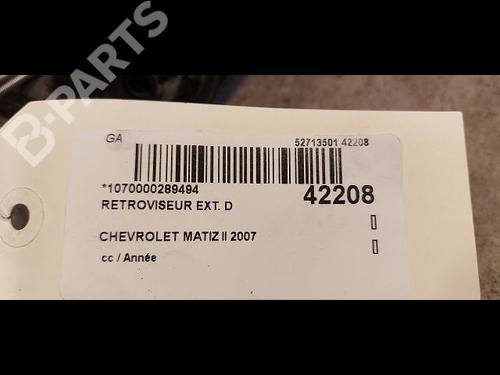 Right mirror CHEVROLET MATIZ (M200, M250) 0.8 | BP9615394C27 