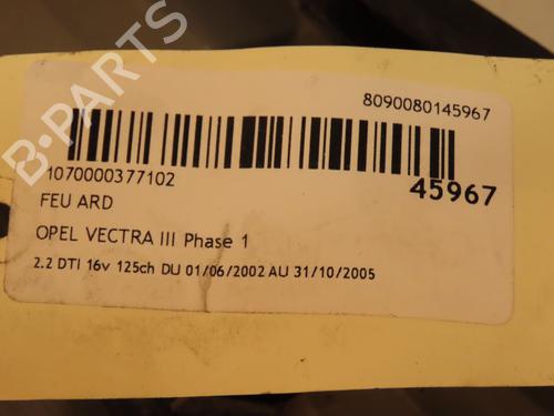 Used Right taillight OPEL VECTRA C GTS (Z02) 2.2 DTI 16V (F68) (125 hp) 16555905